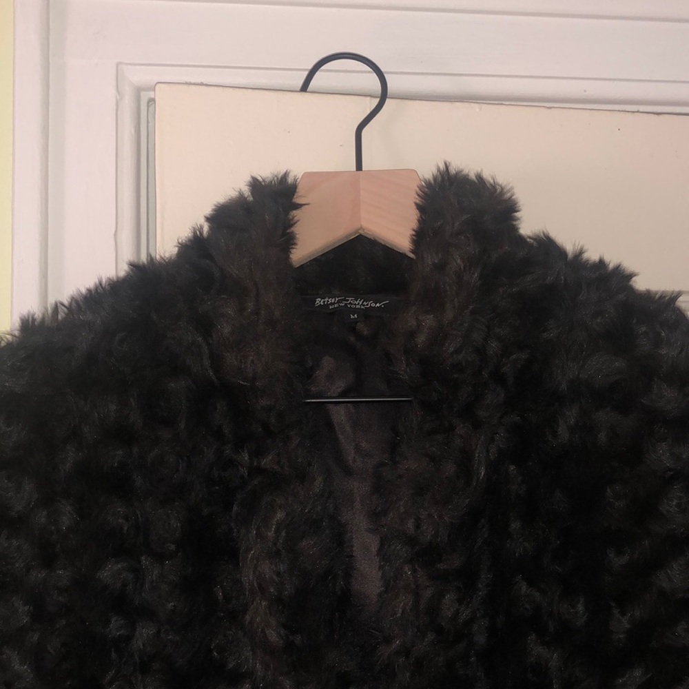 Betsy Johnson New York Faux Fur Coat